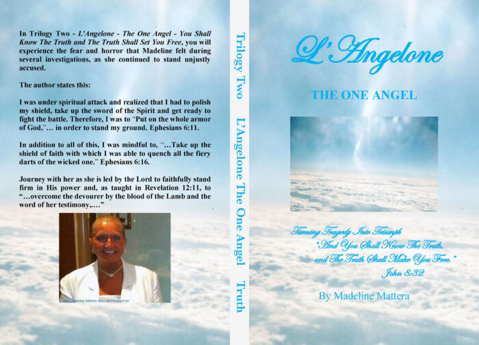 L'Angelone book cover with sky and photo